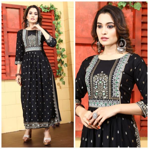 Janvi Nayra 3 Rayon Embroidery Kurti Collection